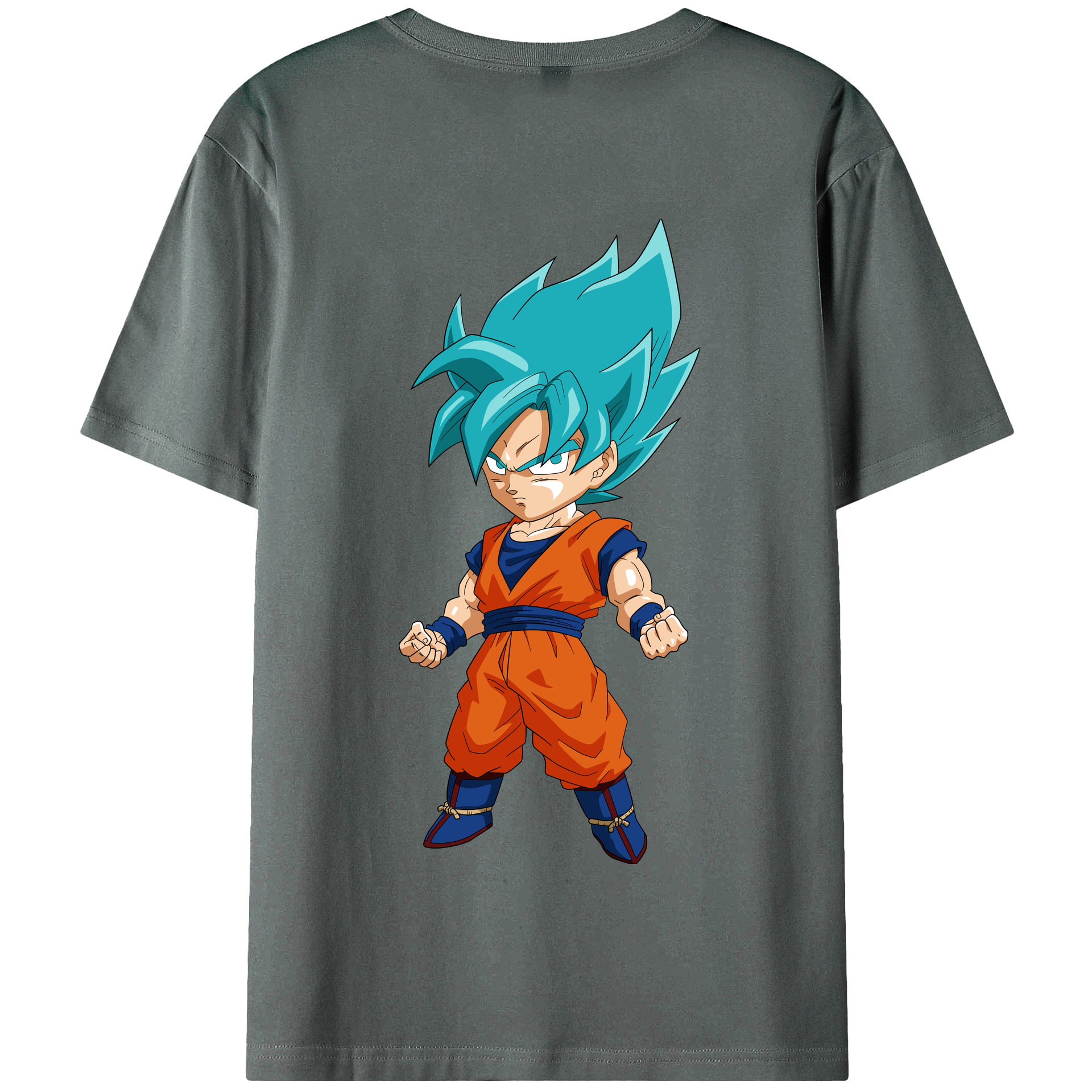 （画像用） ドラゴンボール 孫 悟飯（そんごはん）DRAGON BALL Son Gohan 綿100％半袖Tシャツ（背面プリント）